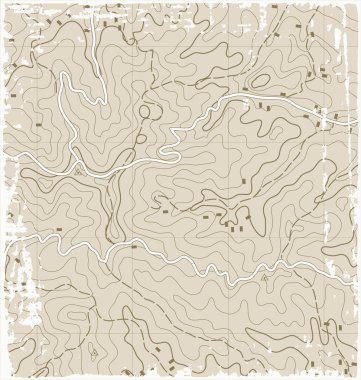Old Topographic Map clipart