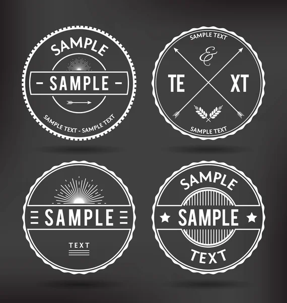 Badges rétro — Image vectorielle