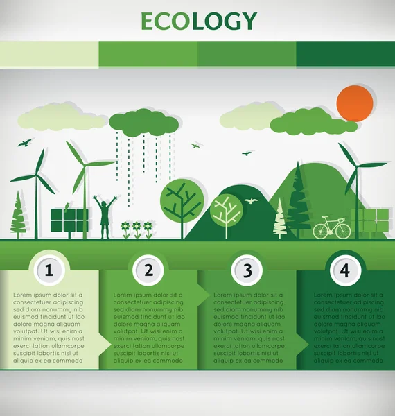 Ecología — Vector de stock