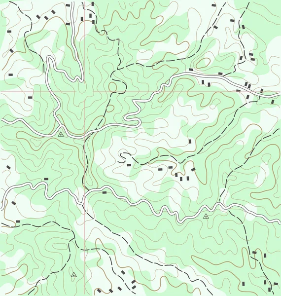 Topografische Karte — Stockvektor