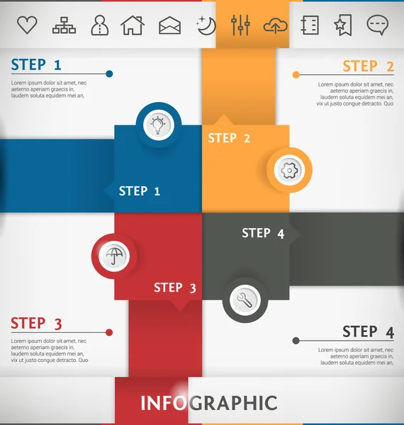 Infográfico — Vetor de Stock