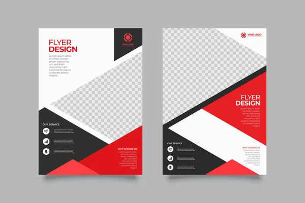 Design Panfleto Modelo Brochura Negócios Relatório Anual Cobrir Folheto Para — Vetor de Stock