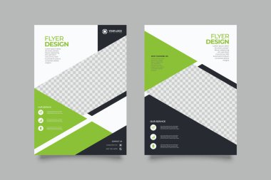 Broşür tasarımı. İş broşürü. Yıllık rapor kapağı. Eğitim kitapçığı, reklam, sunum, dergi sayfası. a4 boyut vektör çizimi