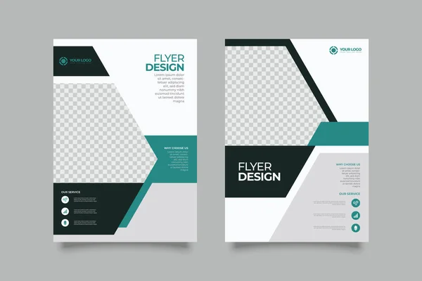 Modelo Vetor Negócios Para Design Folhetos Capa Layout Moderno Cartaz — Vetor de Stock