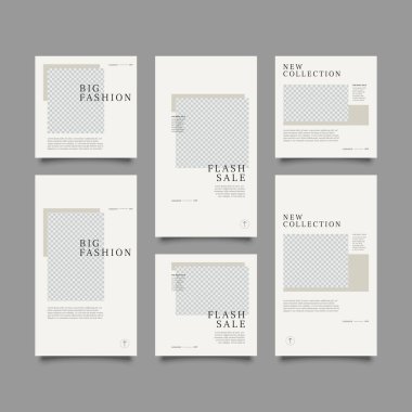 Düzenlenebilir sosyal medya iletisi ve hikaye şablonu. Sosyal medya hikayeleri ve internet reklamları için uygun. Fotoğraf kolajlı vektör