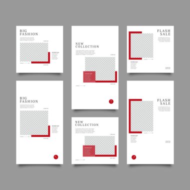 Düzenlenebilir sosyal medya iletisi ve hikaye şablonu. Sosyal medya hikayeleri ve internet reklamları için uygun. Fotoğraf kolajlı vektör