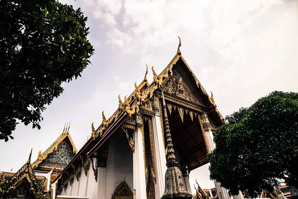 Buddyjski architektura w Bangkok, Tajlandia — Zdjęcie stockowe