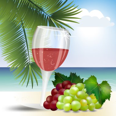 buz 8 ile üzüm suyu bir bardak