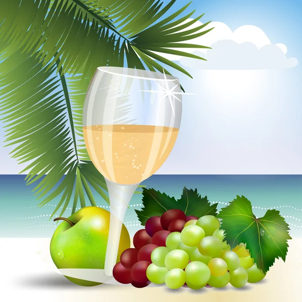 Buz 9 ile üzüm suyu bir bardak