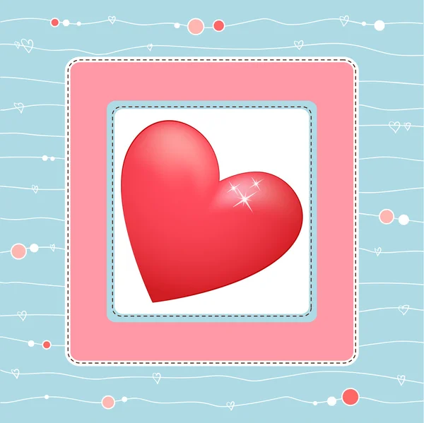 Beautiful heart — Stock Vector