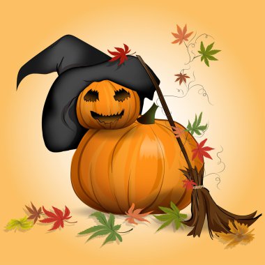 Güzel vektör kabak Halloween