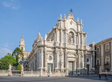  Catania Katedrali, Sicilya Barok görünüşünün ile 