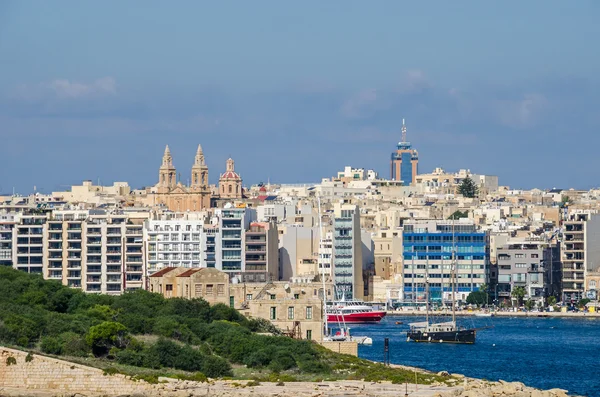 View of Gzira from Valletta — Stock Photo, Image