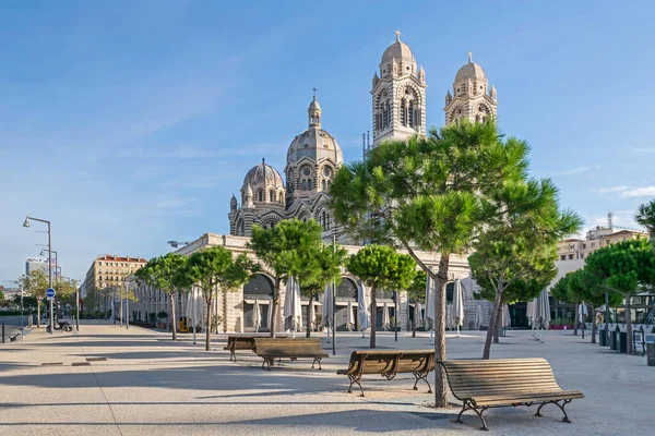 Marseille Francie Listopadu 2019 Náměstí Place Major Restauracemi Palais Major — Stock fotografie