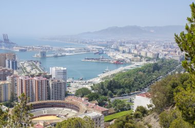 Malaga panoramik manzaralı