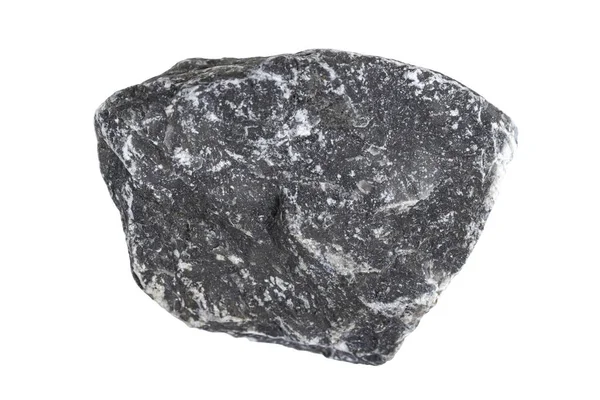 Σχηματισμένη Πέτρα Λευκό Απομονωμένο Πάνω Όψη — Φωτογραφία Αρχείου