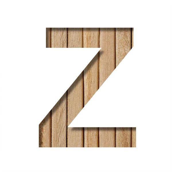 Font Light Wood Letter Cut Out Paper Background Vertical Wood — Stock Photo, Image