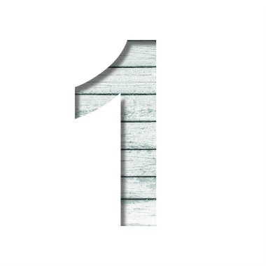 Eski tahtalardaki yazı tipi. Rakamlı olan, mavi boyalı eski tahtalardan oluşan bir duvarda kağıttan bir tane kestim. Dekoratif yazı tipleri kümesi.