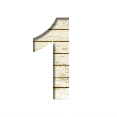 Kalas duvar yazı tipi. Rakamlı olan, eski bir tahta duvarda soluk boyalı bir kağıttan kesilmiş. Tahtadaki dekoratif yazı tipleri..