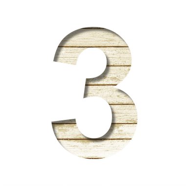 Kalas duvar yazı tipi. Üç haneli rakamlar, eski bir tahta duvarda soluk boyayla kesilmiş üç kağıt. Tahtadaki dekoratif yazı tipleri..