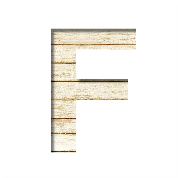 Plank Wall Font Letter Cut Out Paper Old Plank Wall — Stock Photo, Image