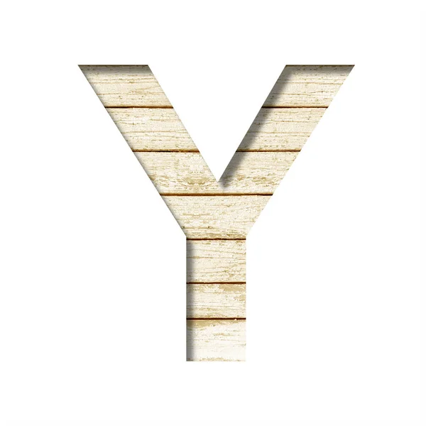 プランクロードフォント Yという文字は古い板紙の壁に絵具で切り取られている 木製の装飾フォントのセット — ストック写真