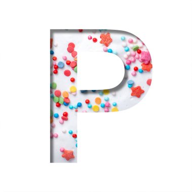 Tatlı jöleli yazı tipi. 