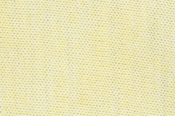 Texture Knitted Fabric Gentle Yellow Shade Background — Stock Photo, Image