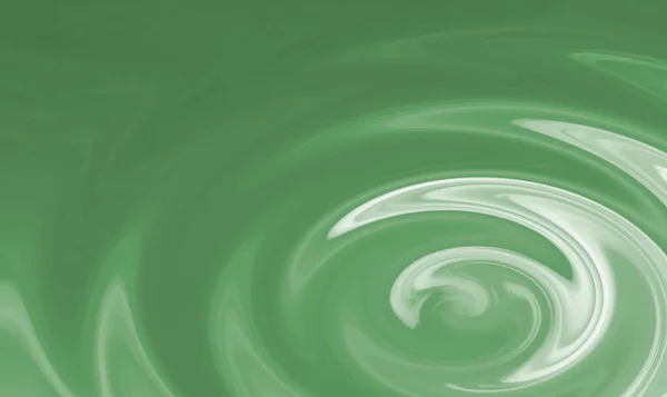 Abstrakte Kreise Auf Smaragdfarbenem Wasser Mit Reflexion Weißer Wolken — Stockfoto