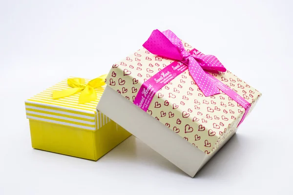 Colored gift boxes — Stock Photo, Image