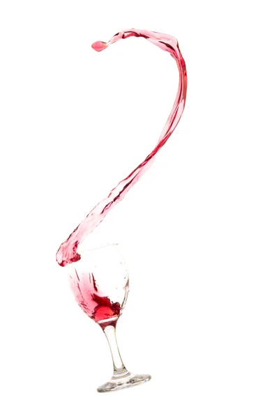 Red wine splash — Stock Photo, Image