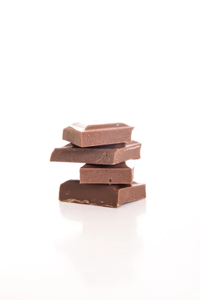 Stapel van heerlijke chocolade — Stockfoto