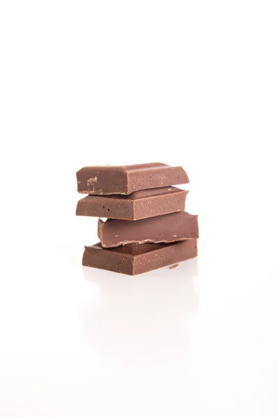 Stapel van heerlijke chocolade — Stockfoto