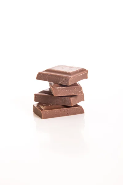 Stapel van heerlijke chocolade — Stockfoto