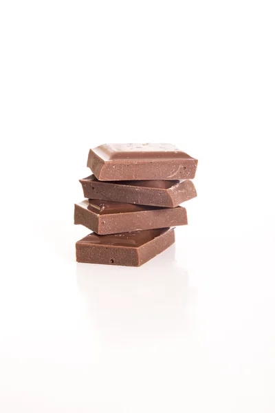 Stapel van heerlijke chocolade — Stockfoto