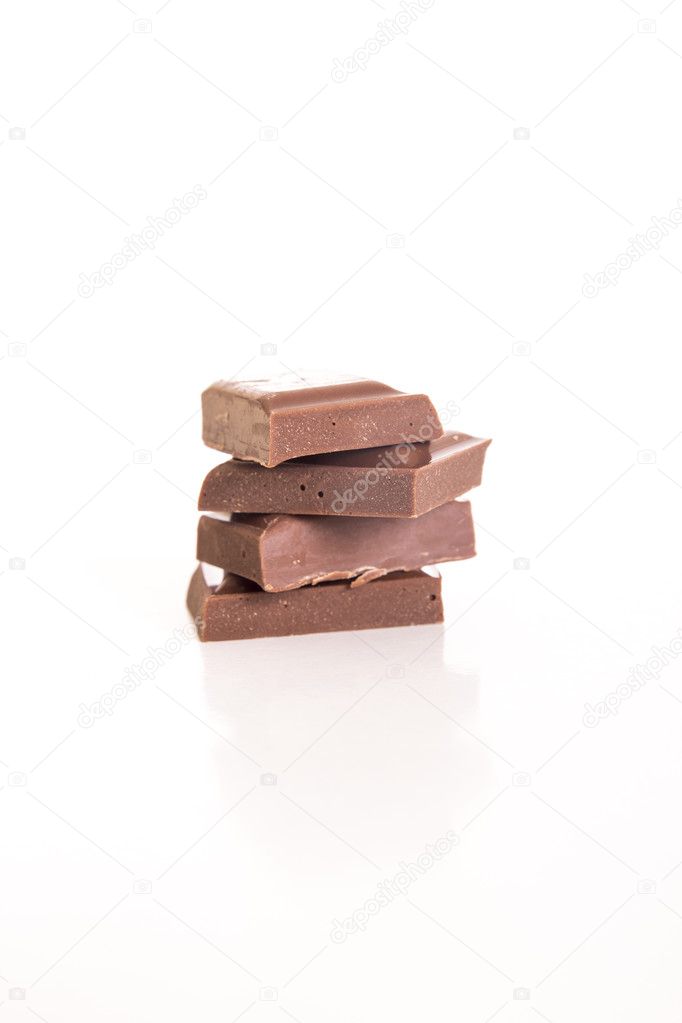 Stack of delicious chocolate