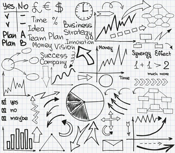 Bosquejo conjunto de negocios2 — Archivo Imágenes Vectoriales