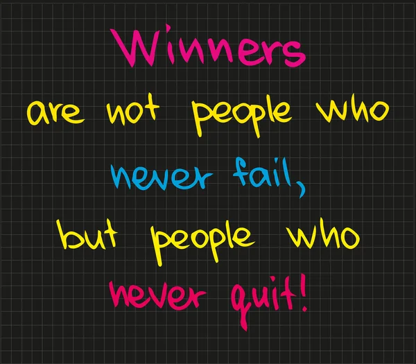 Los ganadores no son personas — Archivo Imágenes Vectoriales
