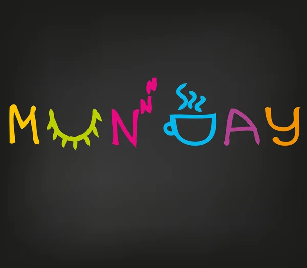 Happy Monday Morning — Stock Vector