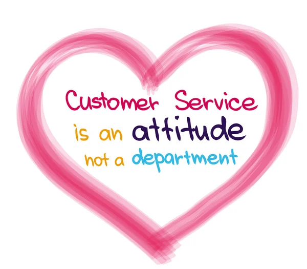 Customer Service Heart — Stock Vector