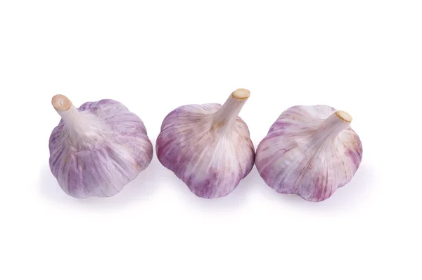 Garlic set isolated on white background — Stock Photo, Image