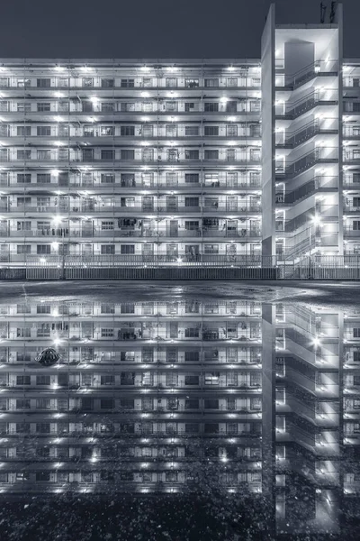 Vysoká Obytná Budova Veřejného Majetku Hongkongu — Stock fotografie