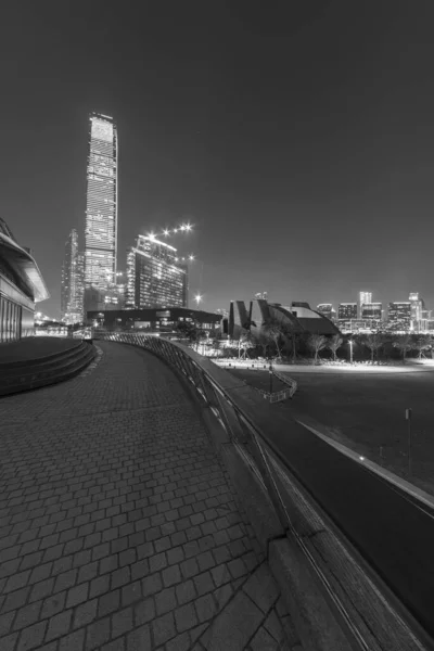 香港市区的天际线及公园 — 图库照片