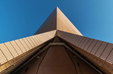 Modern binanın dış cephesi. Mimari soyut arkaplan