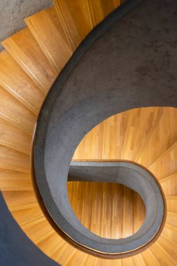 Modern spiral merdiven. Modern mimari soyut arkaplan