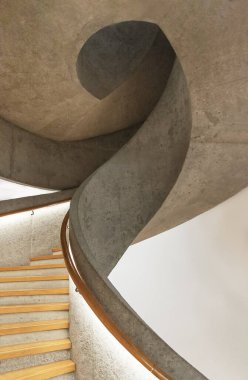 Modern spiral merdiven. Modern mimari soyut arkaplan