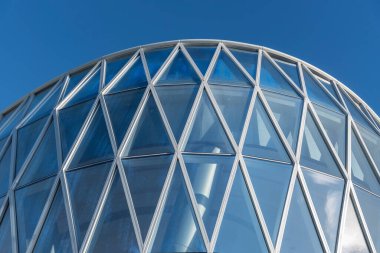 Modern mimarinin dış cephesi. soyut arkaplan oluşturuluyor