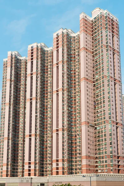 Edificio Residencial Gran Altura Ciudad Hong Kong —  Fotos de Stock