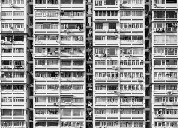 Зовнішній Вигляд Висотного Житлового Будинку Місті Гонконг — стокове фото