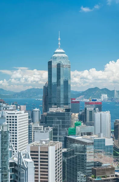 Aerial View Downtown Hong Kong City — Stock Photo, Image